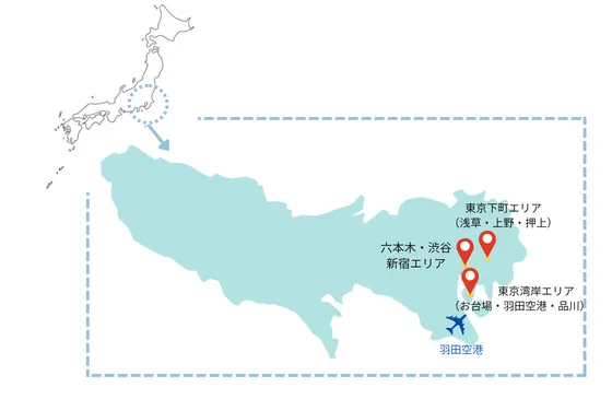 東京の人気観光地