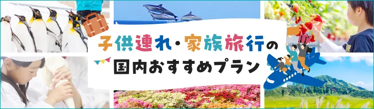 子連れ・家族旅行の国内おすすめプラン（航空券＋ホテルパック）